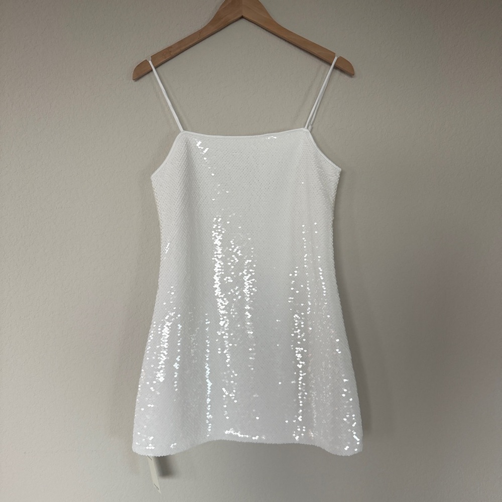 Abercrombie & Fitch Sequin Squareneck Mini Dress